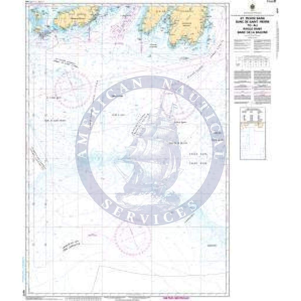 CHS Nautical Chart 4047: St. Pierre Bank/Banc de Saint-Pierre to/au Whale Bank/Banc de la Baleine