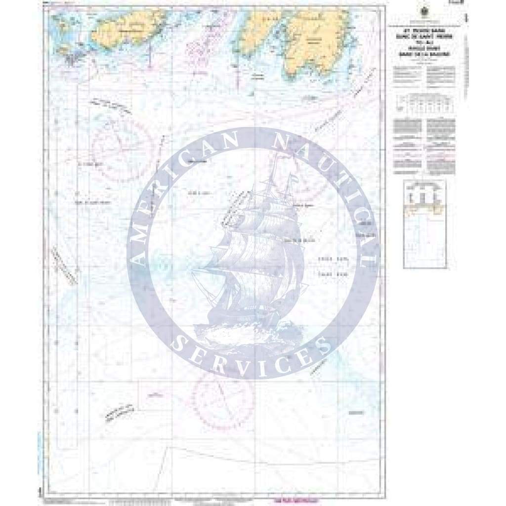 CHS Nautical Chart 4047: St. Pierre Bank/Banc de Saint-Pierre to/au Whale Bank/Banc de la Baleine