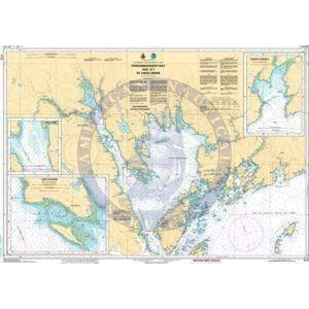 CHS Nautical Chart 4115: Passamaquoddy Bay and/et St. Croix River
