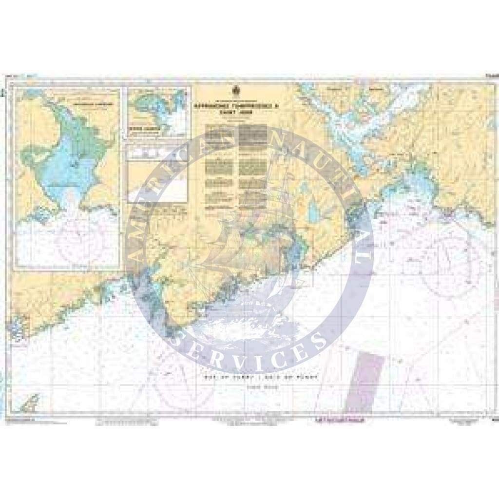 CHS Nautical Chart 4116: Approaches to/Approches à Saint John