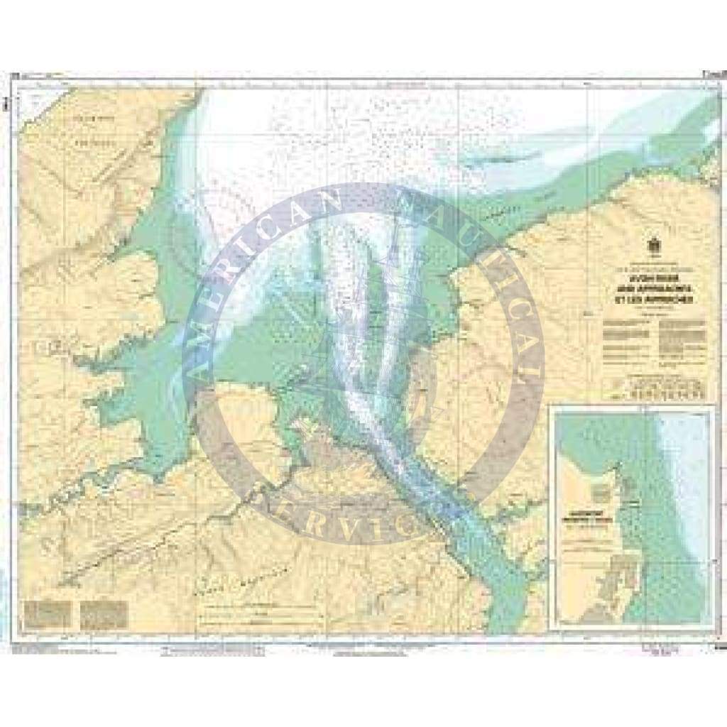 CHS Nautical Chart 4140: Avon River and Approaches/et les approches