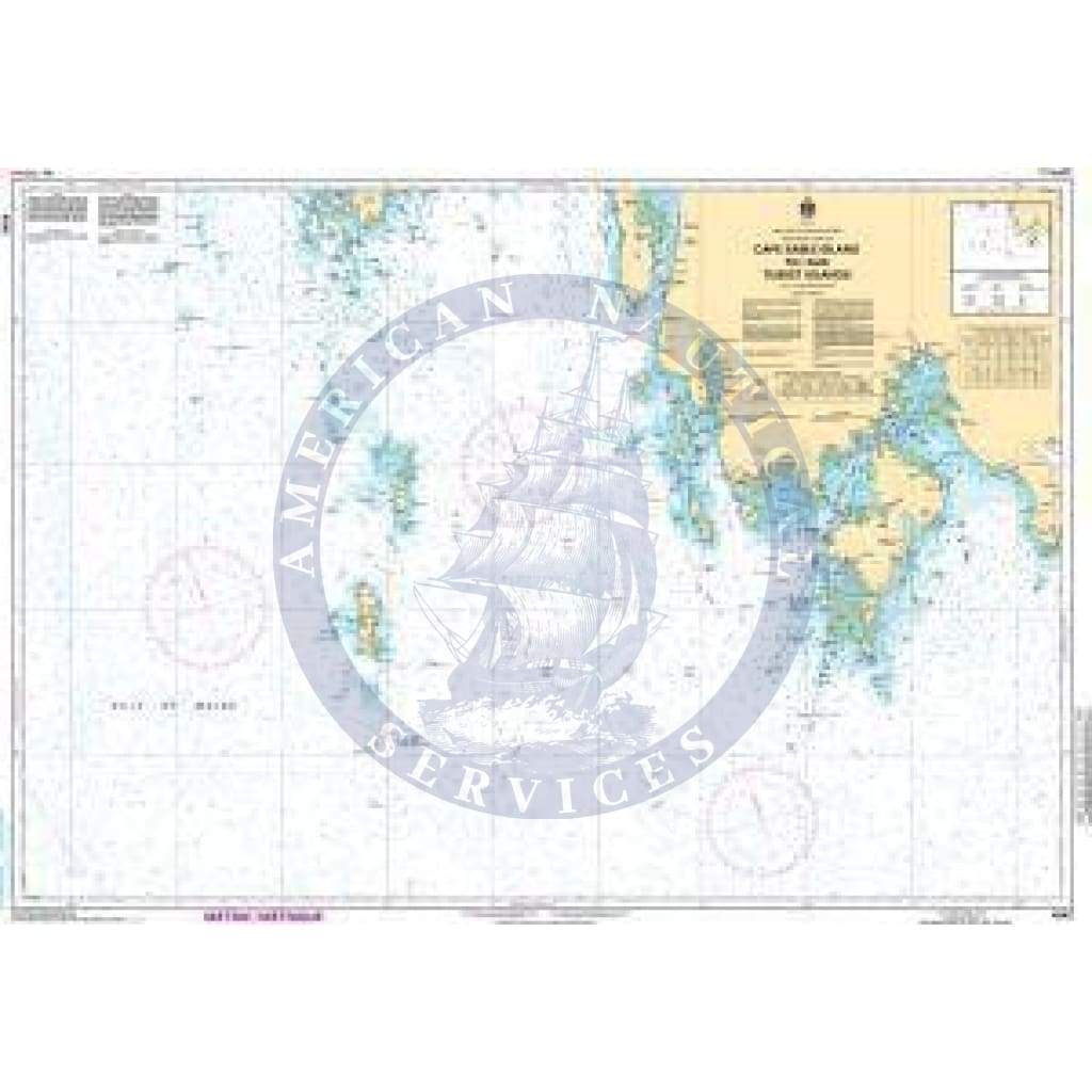 CHS Nautical Chart 4242: Cape Sable Island to/aux Tusket Islands