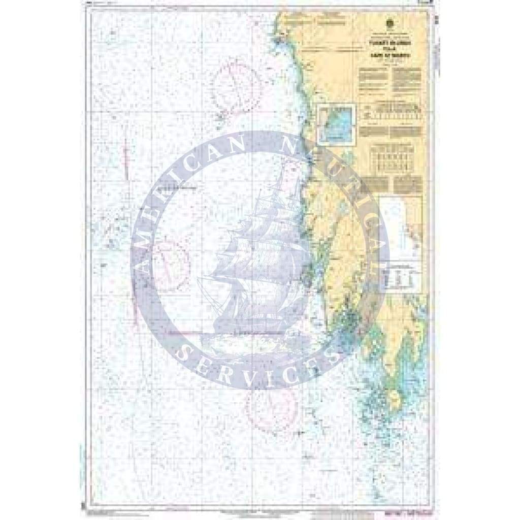 CHS Nautical Chart 4243: Tusket Islands to/à Cape St. Marys