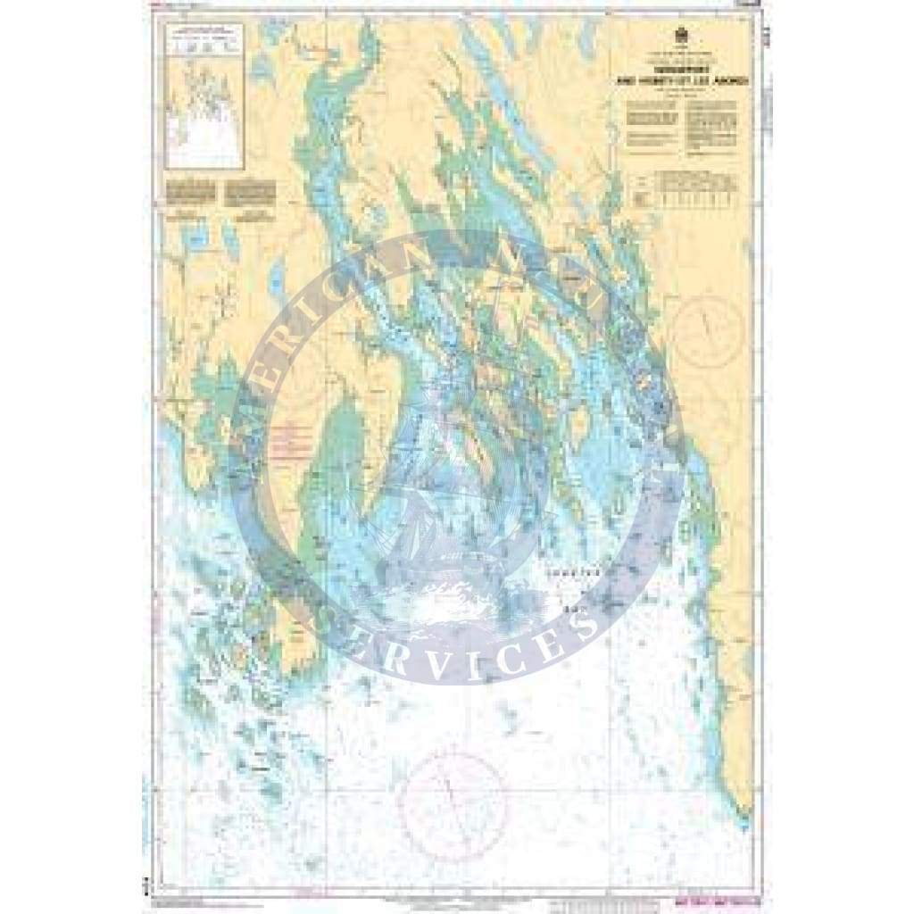 CHS Nautical Chart 4244: Wedgeport and Vicinity/et les abords