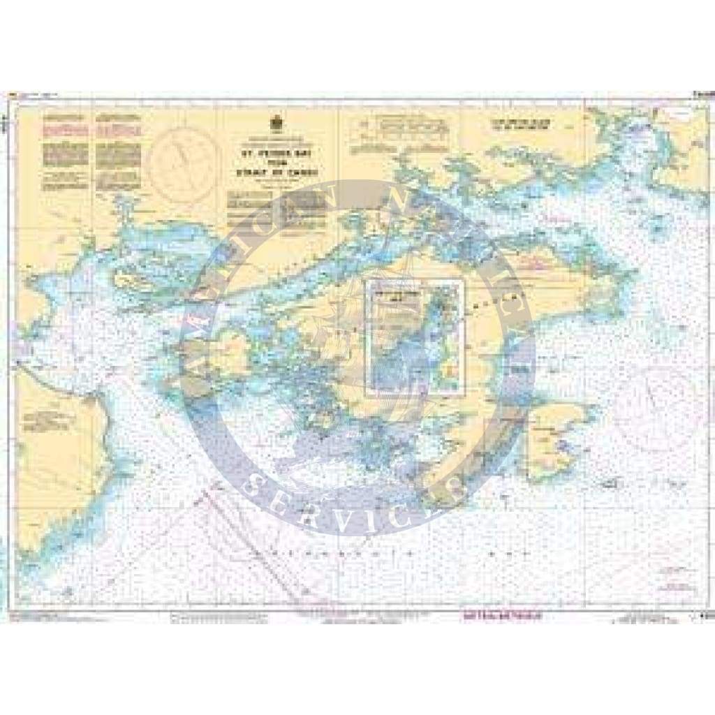 CHS Nautical Chart 4308: St. Peters Bay to/à Strait of Canso