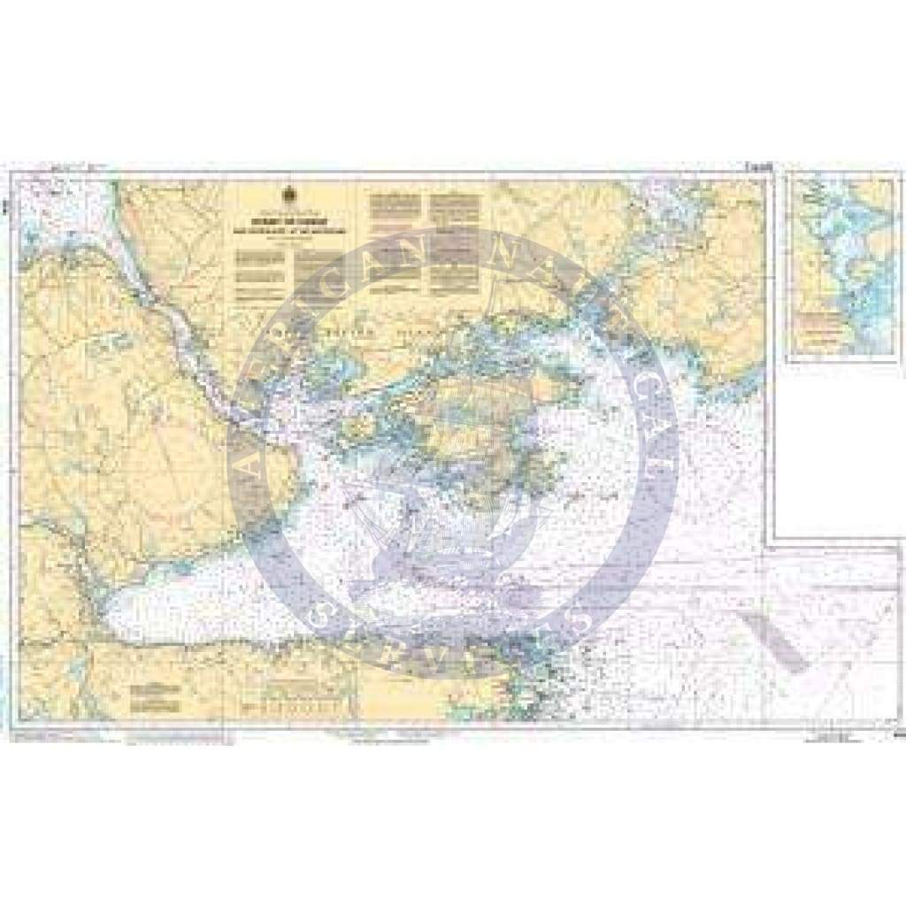 CHS Nautical Chart 4335: Strait of Canso and Approaches/et les approches
