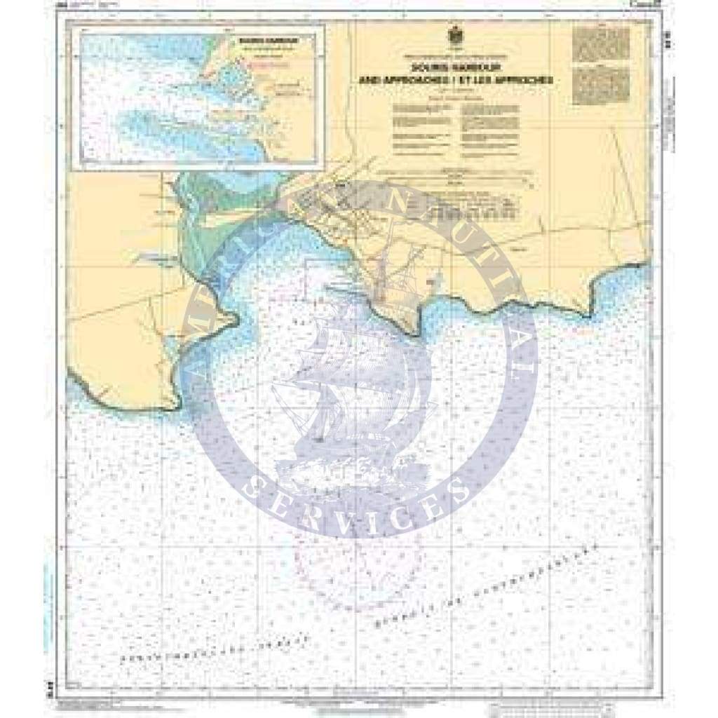 CHS Nautical Chart 4419: Souris Harbour and Approaches/et les approches