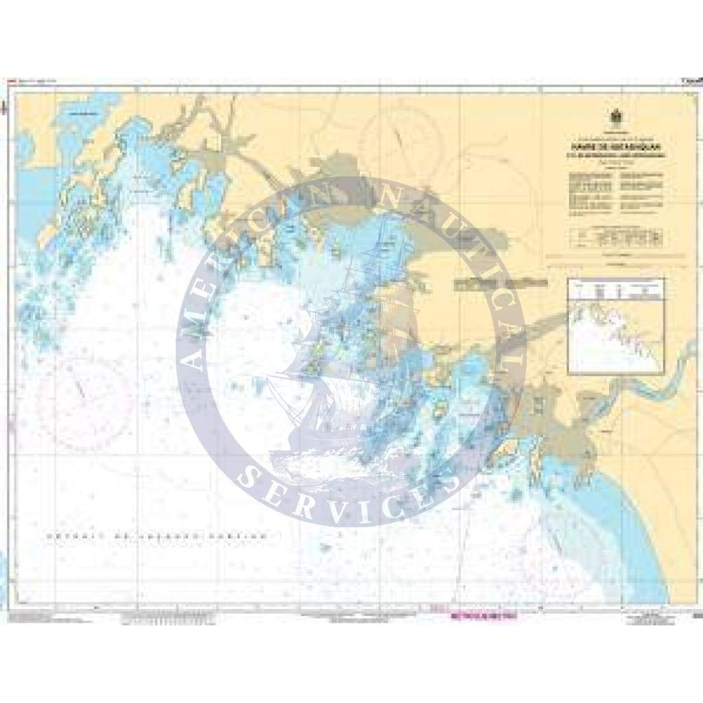 CHS Nautical Chart 4428: Havre de Natashquan et les approches/and Approaches