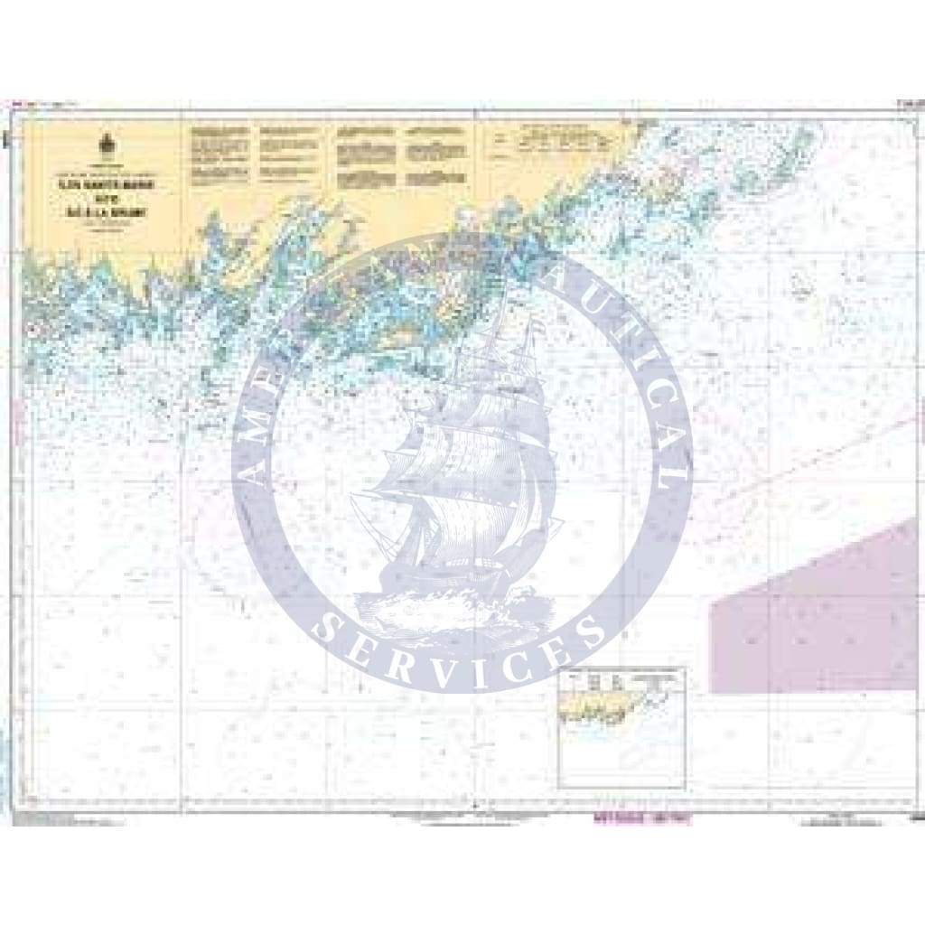CHS Nautical Chart 4440: Îles Sainte-Marie à/to Île à la Brume