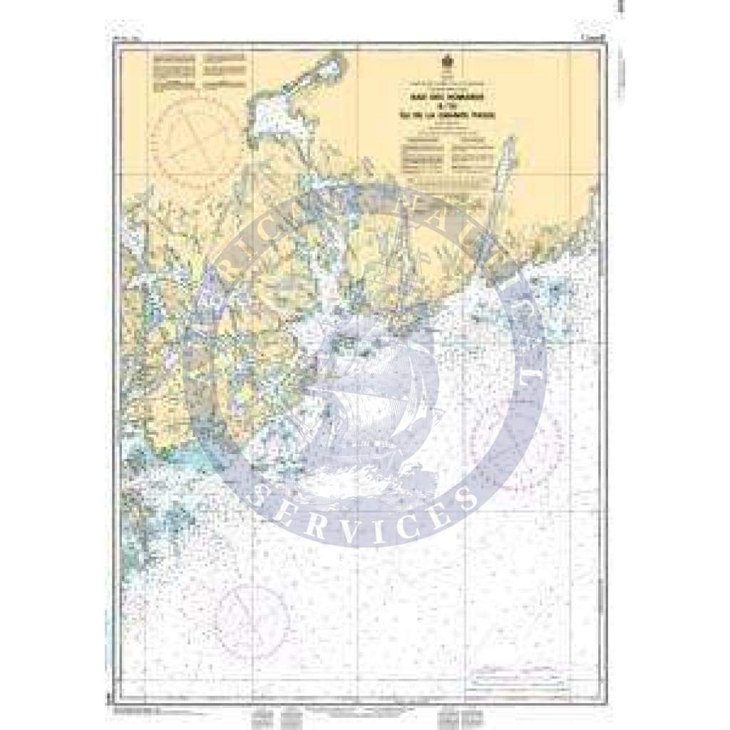 CHS Nautical Chart 4472: Baie des Homards à/to Île de la Grande Passe