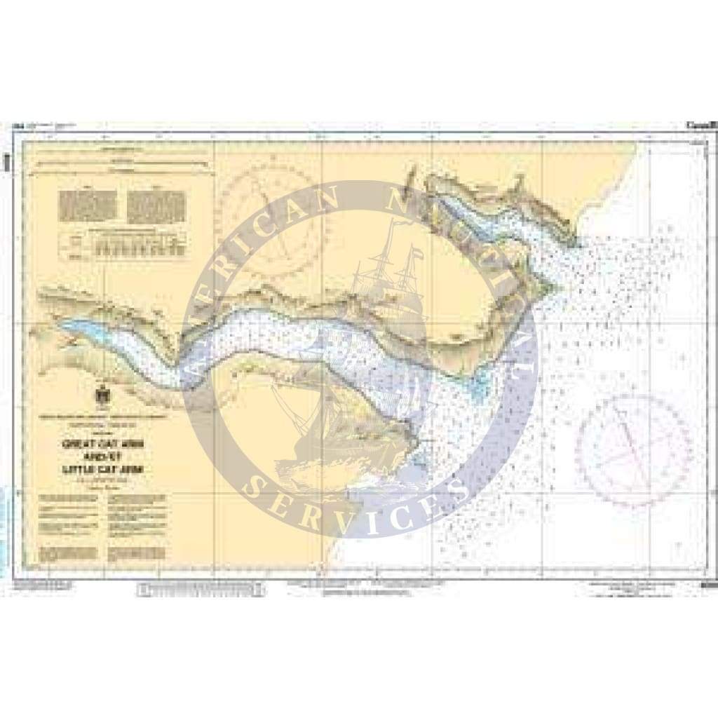 CHS Nautical Chart 4504: Great Cat Arms and/et Little Cat Arm