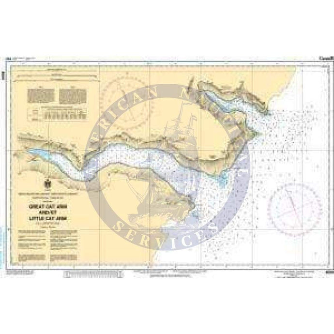 CHS Nautical Chart 4504: Great Cat Arms and/et Little Cat Arm