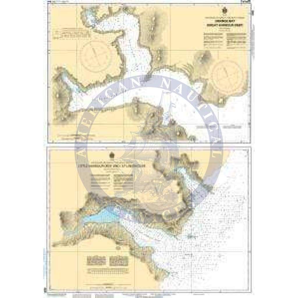 CHS Nautical Chart 4505: Plans - East Coast of the Island of Newfoundland/Côte Est de lÎle de Terre Neuve