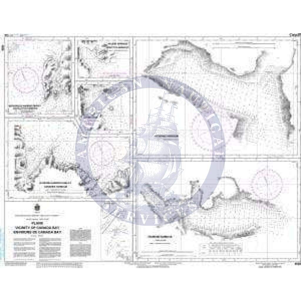 CHS Nautical Chart 4506: Plans - Vicinity of Canada Bay/Environs de Canada Bay