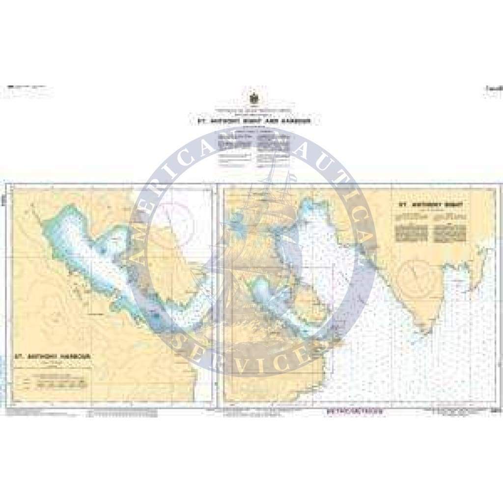 CHS Nautical Chart 4514: St. Anthony Bight and Harbour