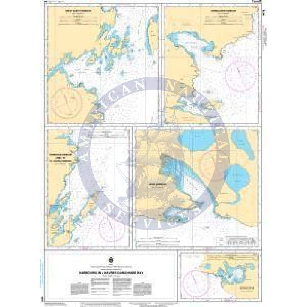 CHS Nautical Chart 4516: Harbours in / Havres dans Hare Bay