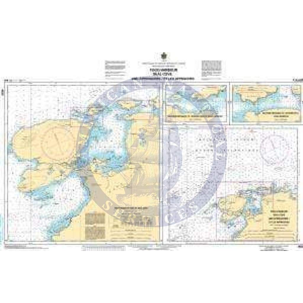 CHS Nautical Chart 4529: Fogo Harbour Seal Cove and Approaches/et les approches
