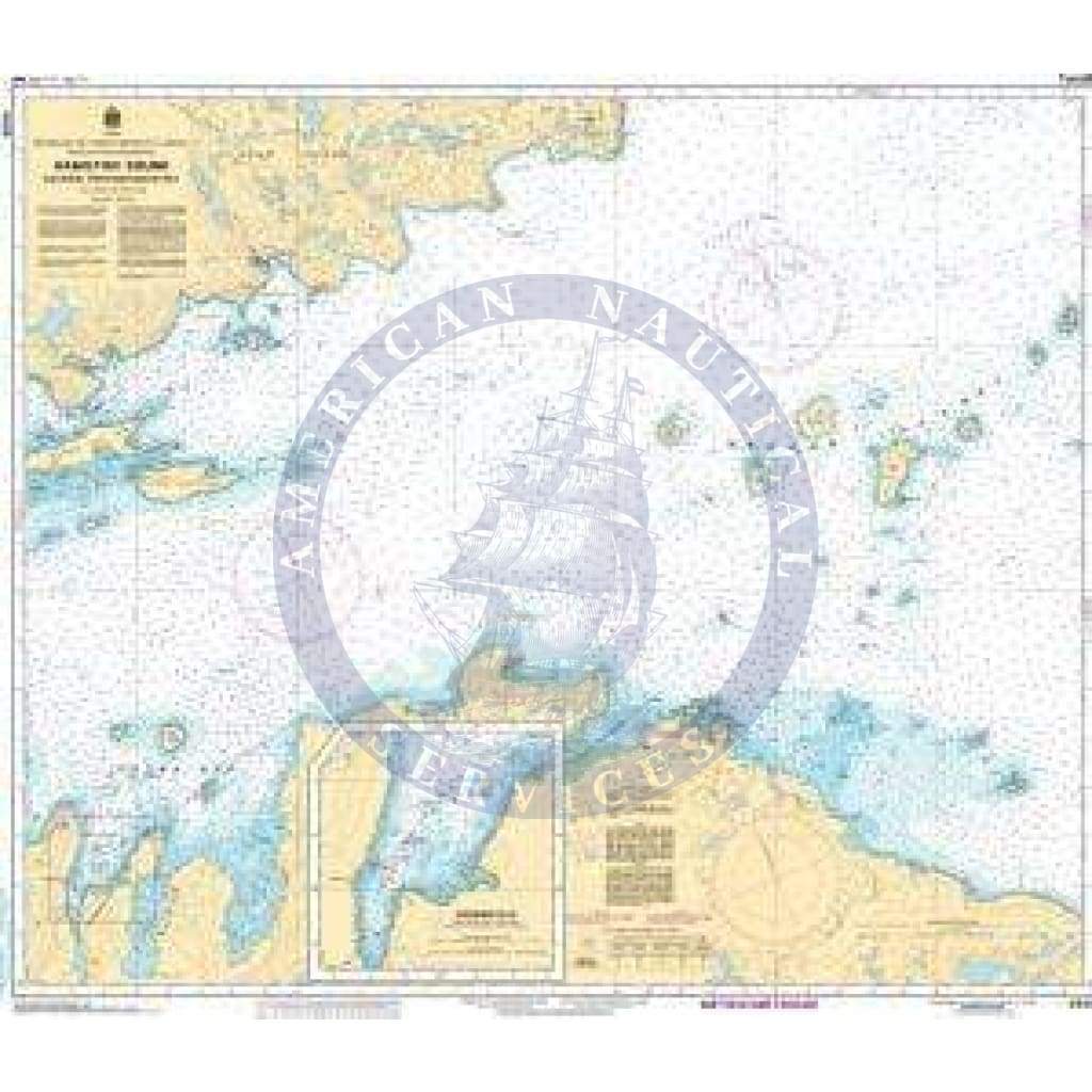 CHS Nautical Chart 4530: Hamilton Sound, Eastern Portion / Partie est