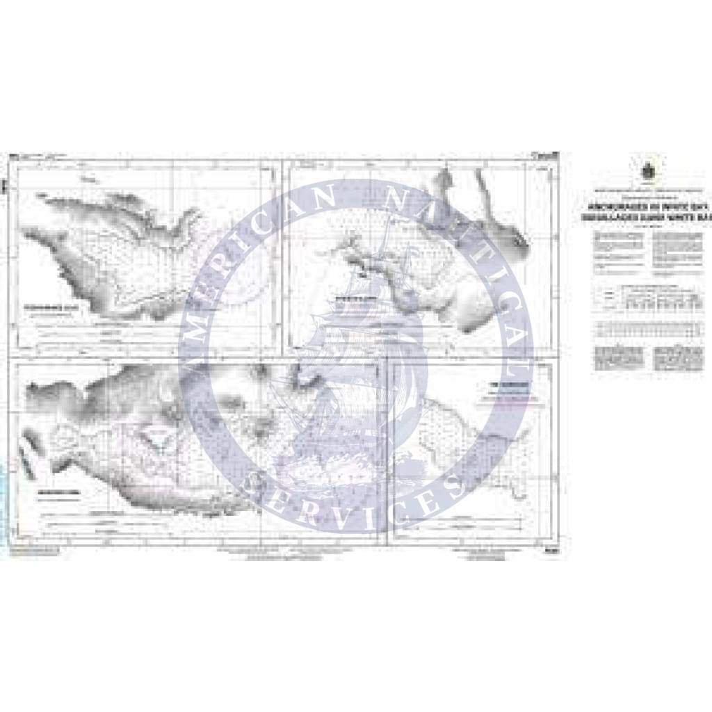 CHS Nautical Chart 4540: Anchorages in White Bay/Mouillages dans White Bay
