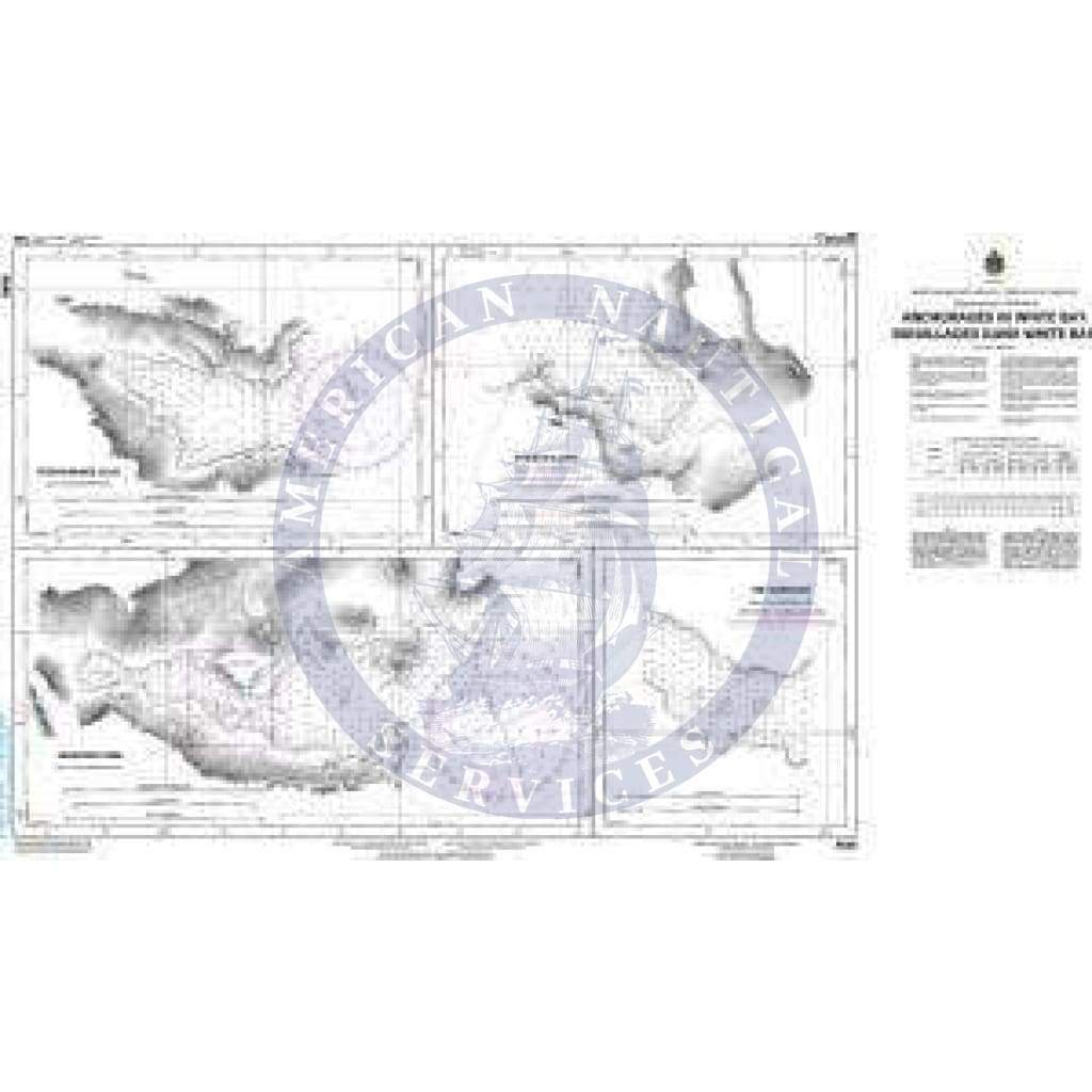 CHS Nautical Chart 4540: Anchorages in White Bay/Mouillages dans White Bay