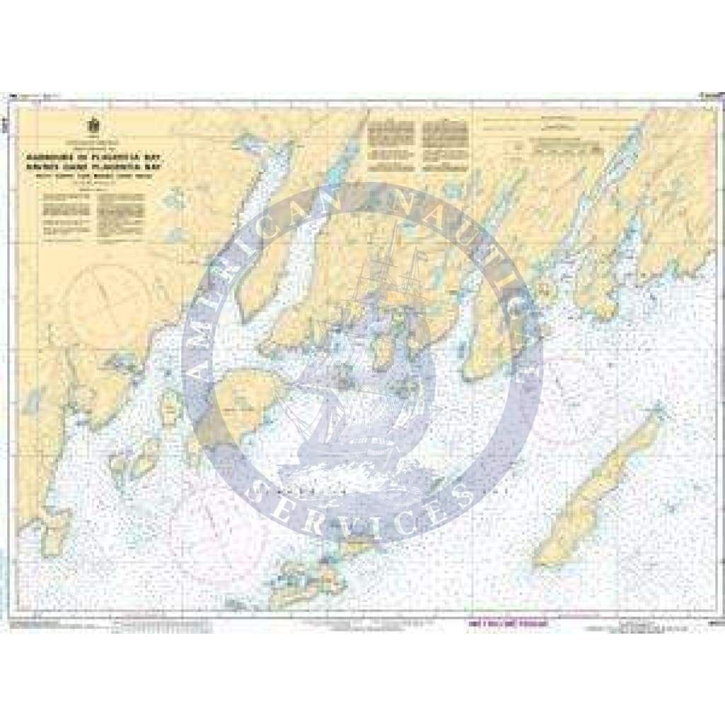 CHS Nautical Chart 4615: Harbours in Placentia Bay Petite Forte to Broad Cove Head