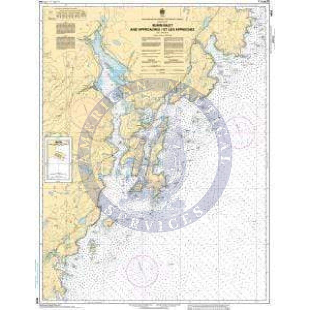CHS Nautical Chart 4616: Burin Harbours and Approches / et les approches