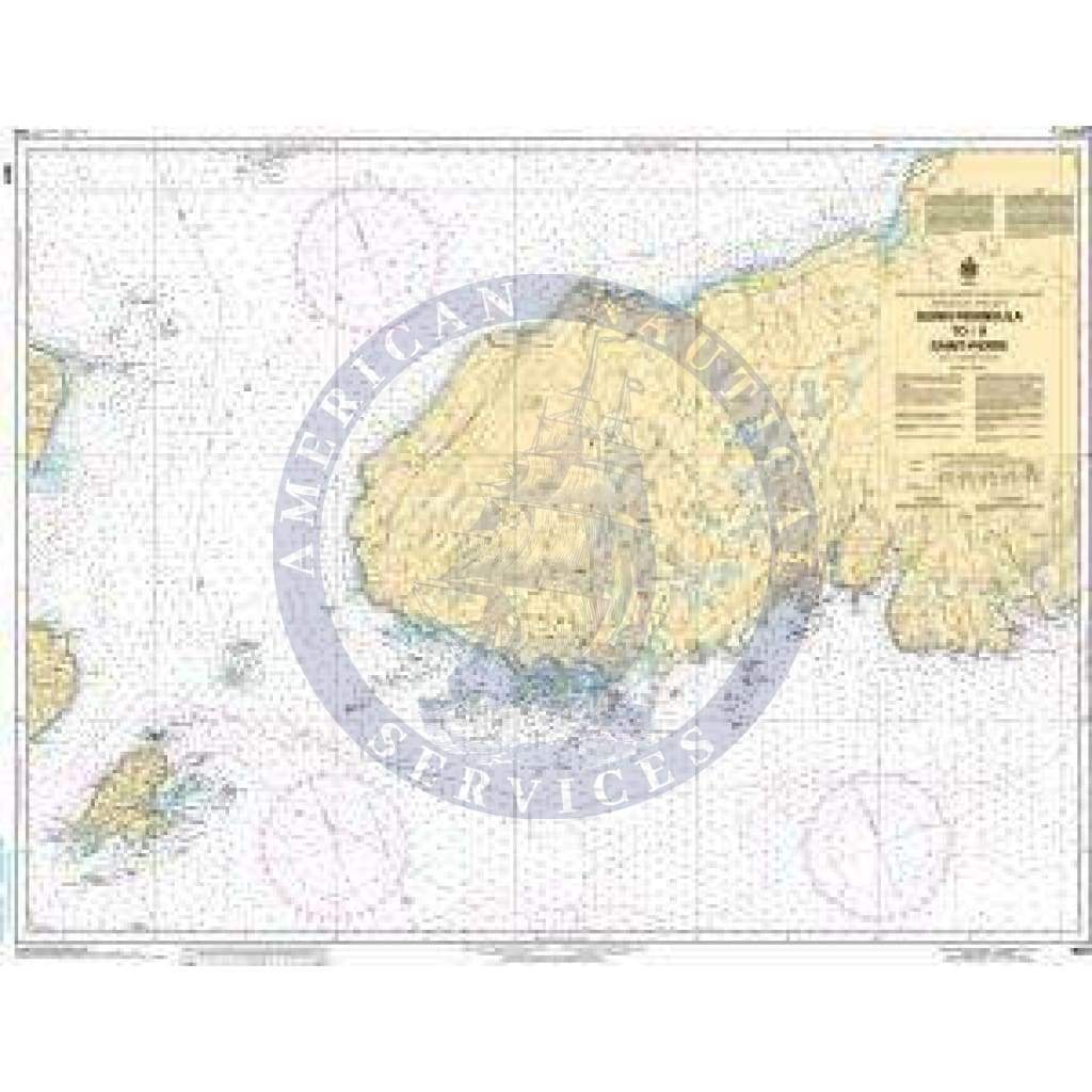 CHS Nautical Chart 4625: Burin Peninsula to/à Saint-Pierre