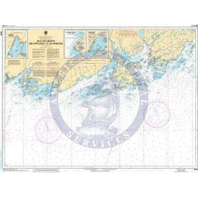 CHS Nautical Chart 4640: Isle aux Morts and Approaches/et les approches