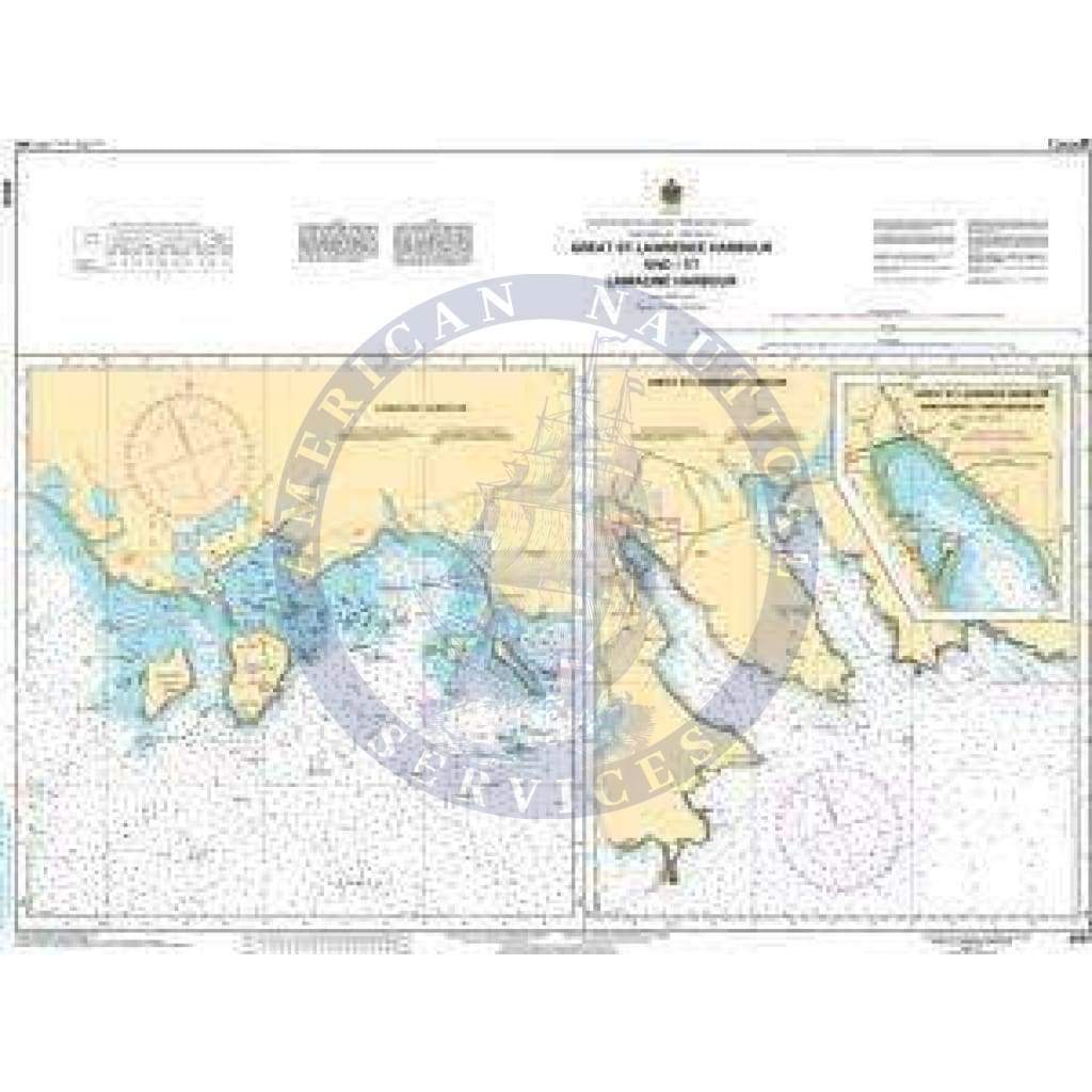 CHS Nautical Chart 4642: Great St. Lawrence Harbour and/et Lamaline Harbour