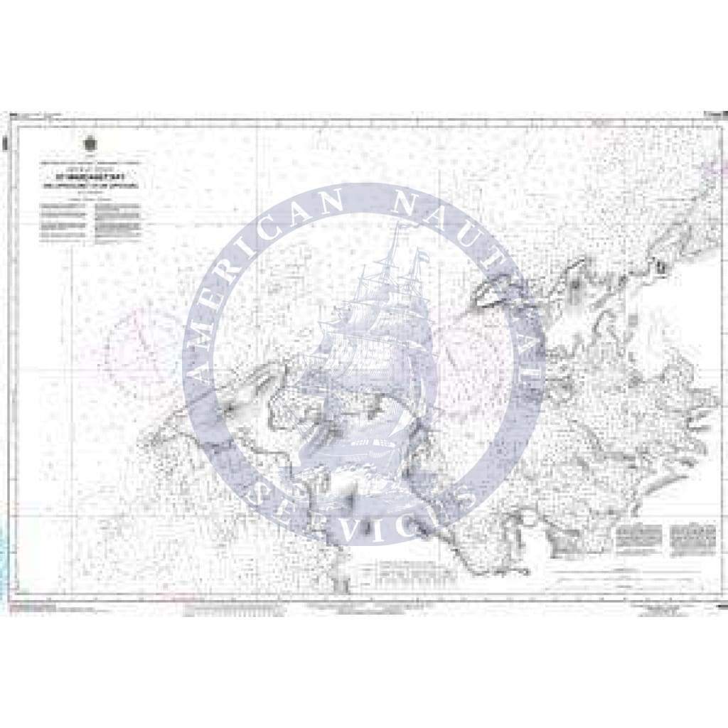 CHS Nautical Chart 4665: St. Margaret Bay and Approaches/et les approches