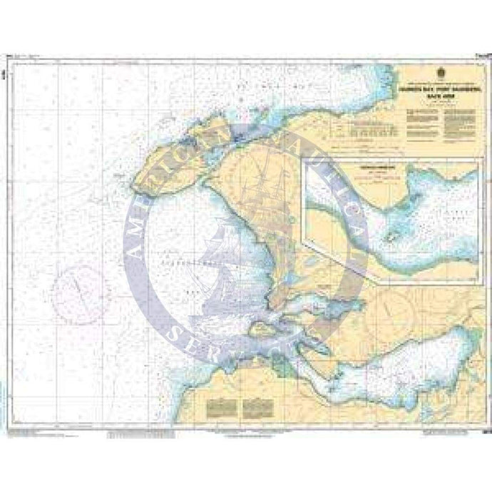 CHS Nautical Chart 4679: Hawkes Bay, Port Saunders, Back Arm