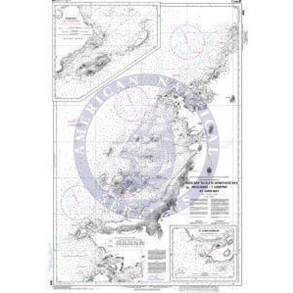 CHS Nautical Chart 4680: Hawkes Bay to/à Ste Geneviève Bay including/y compris St. John Bay