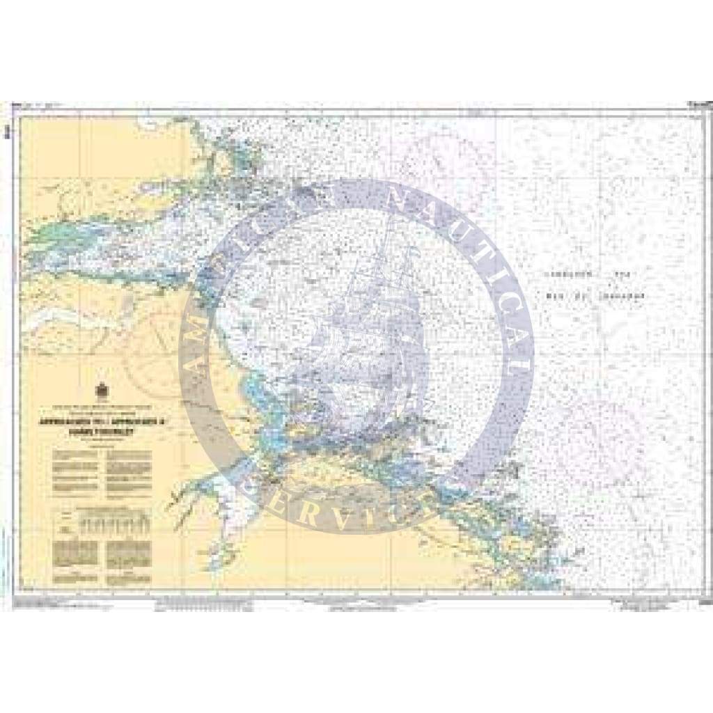 CHS Nautical Chart 4732: Approaches to/Approches à Hamilton Inlet