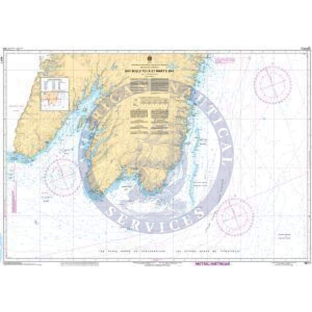 CHS Nautical Chart 4817: Bay Bulls to/à St. Marys Bay