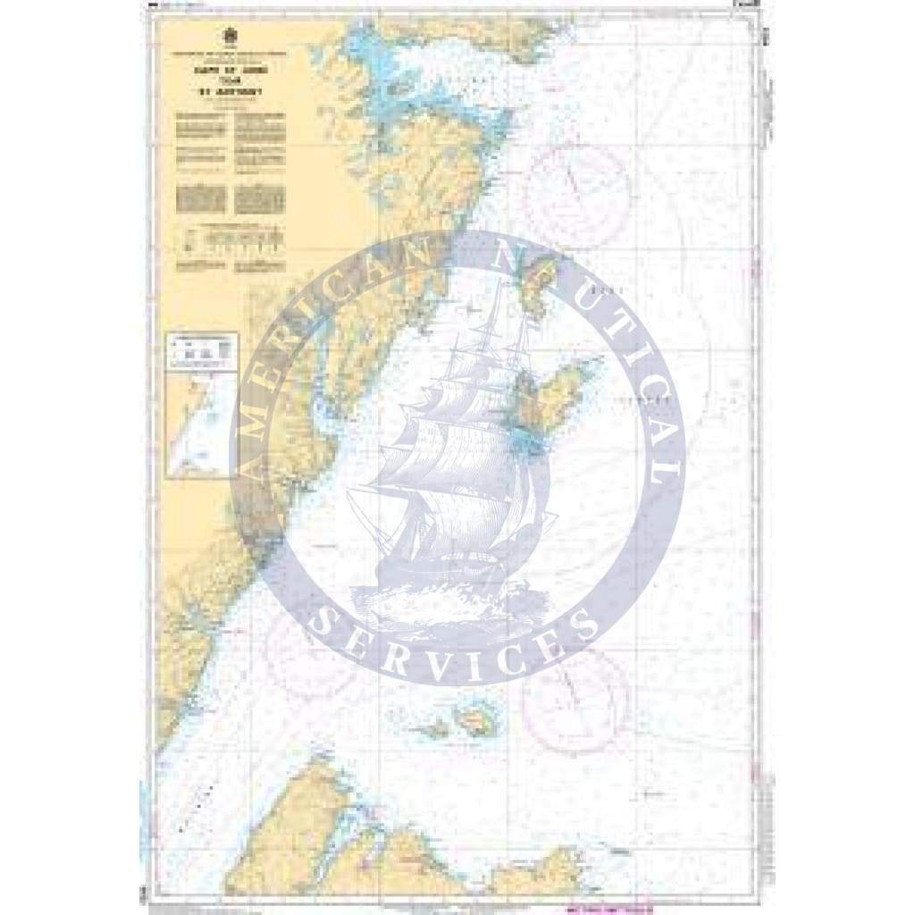 CHS Nautical Chart 4822: Cape St. John to/à St. Anthony