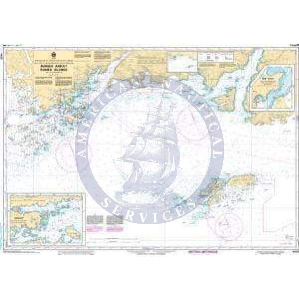 CHS Nautical Chart 4825: Burgeo and/et Ramea Islands