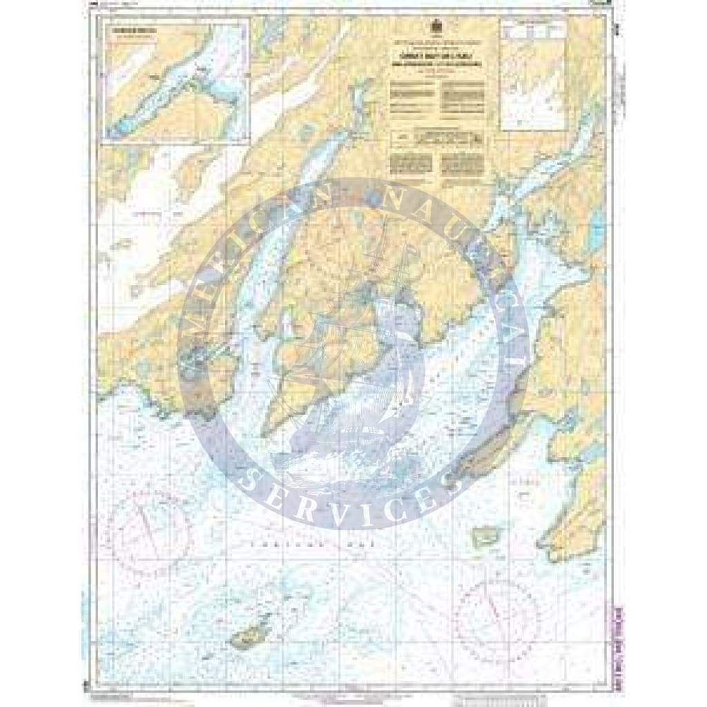 CHS Nautical Chart 4830: Great Bay de lEau and Approaches/et les approches