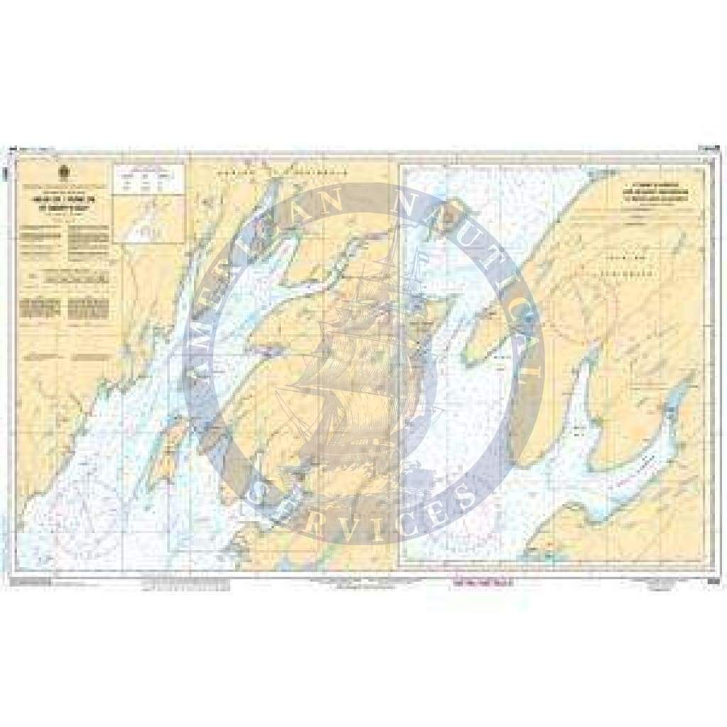 CHS Nautical Chart 4843: Head of / Fond de St Marys Bay