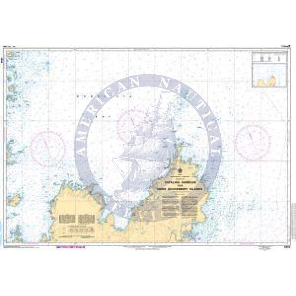 CHS Nautical Chart 4854: Catalina Harbour to/à Inner Gooseberry Islands
