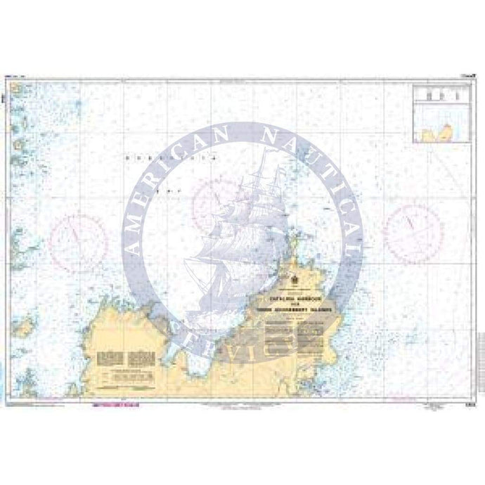 CHS Nautical Chart 4854: Catalina Harbour to/à Inner Gooseberry Islands