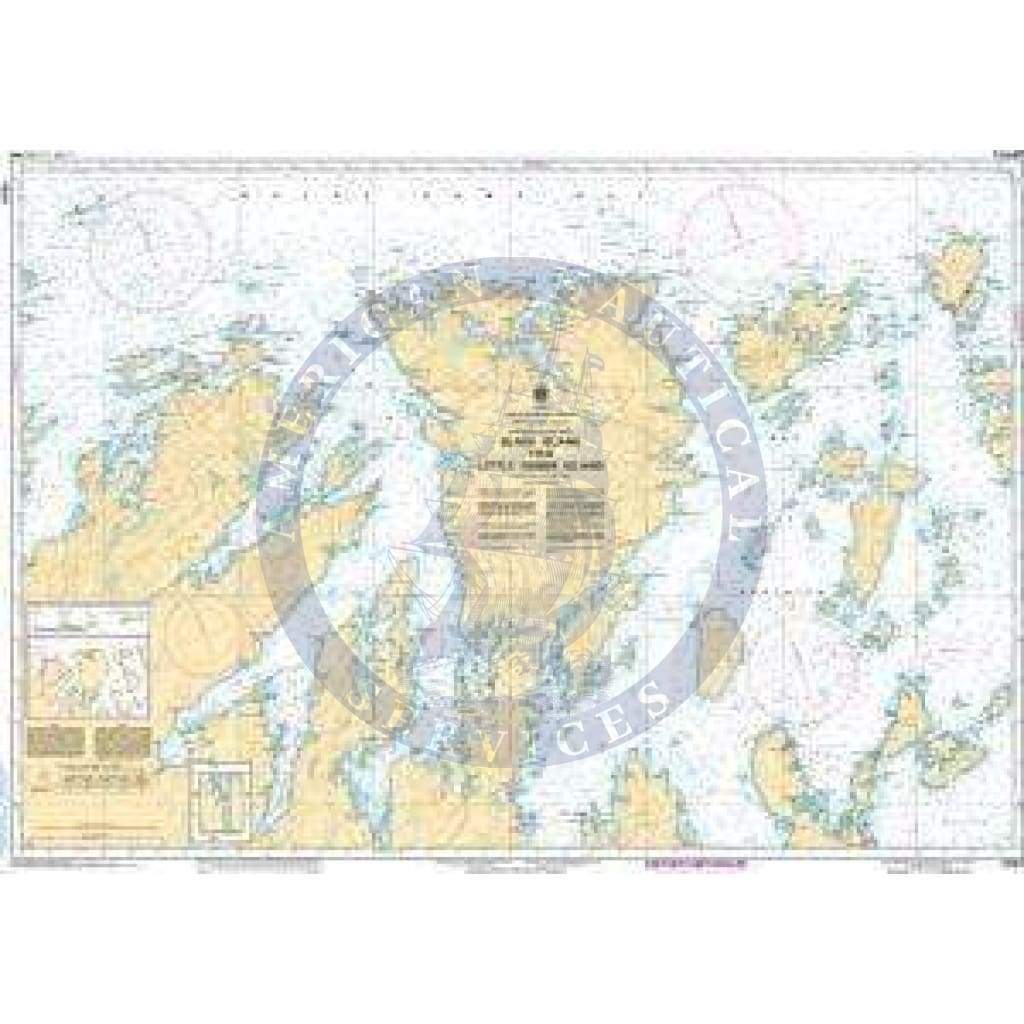 CHS Nautical Chart 4864: Black Island to/à Little Denier Island
