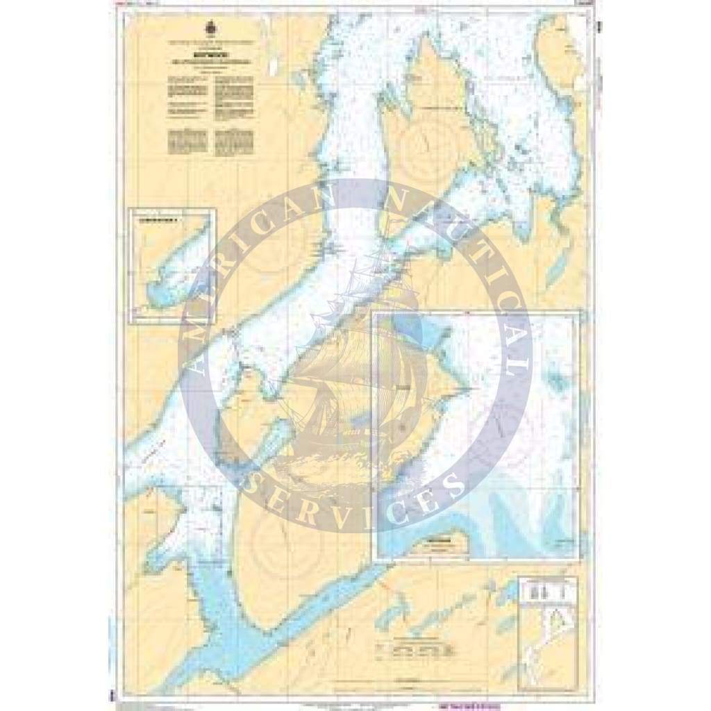 CHS Nautical Chart 4866: Botwood and Approaches/et les approches