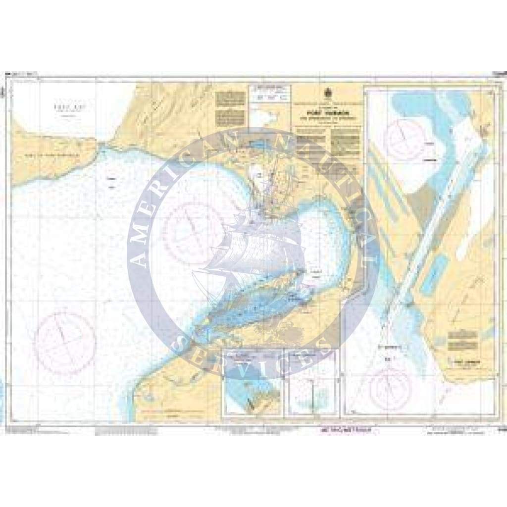 CHS Nautical Chart 4885: Port Harmon and Approaches/et les approches