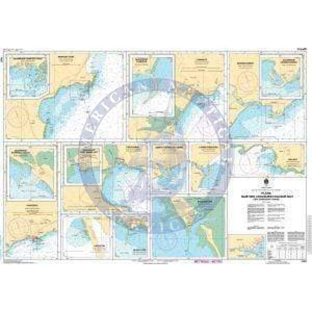 CHS Nautical Chart 4921: Plans, Baie des Chaleurs/Chaleur Bay (côte nord/North Shore)