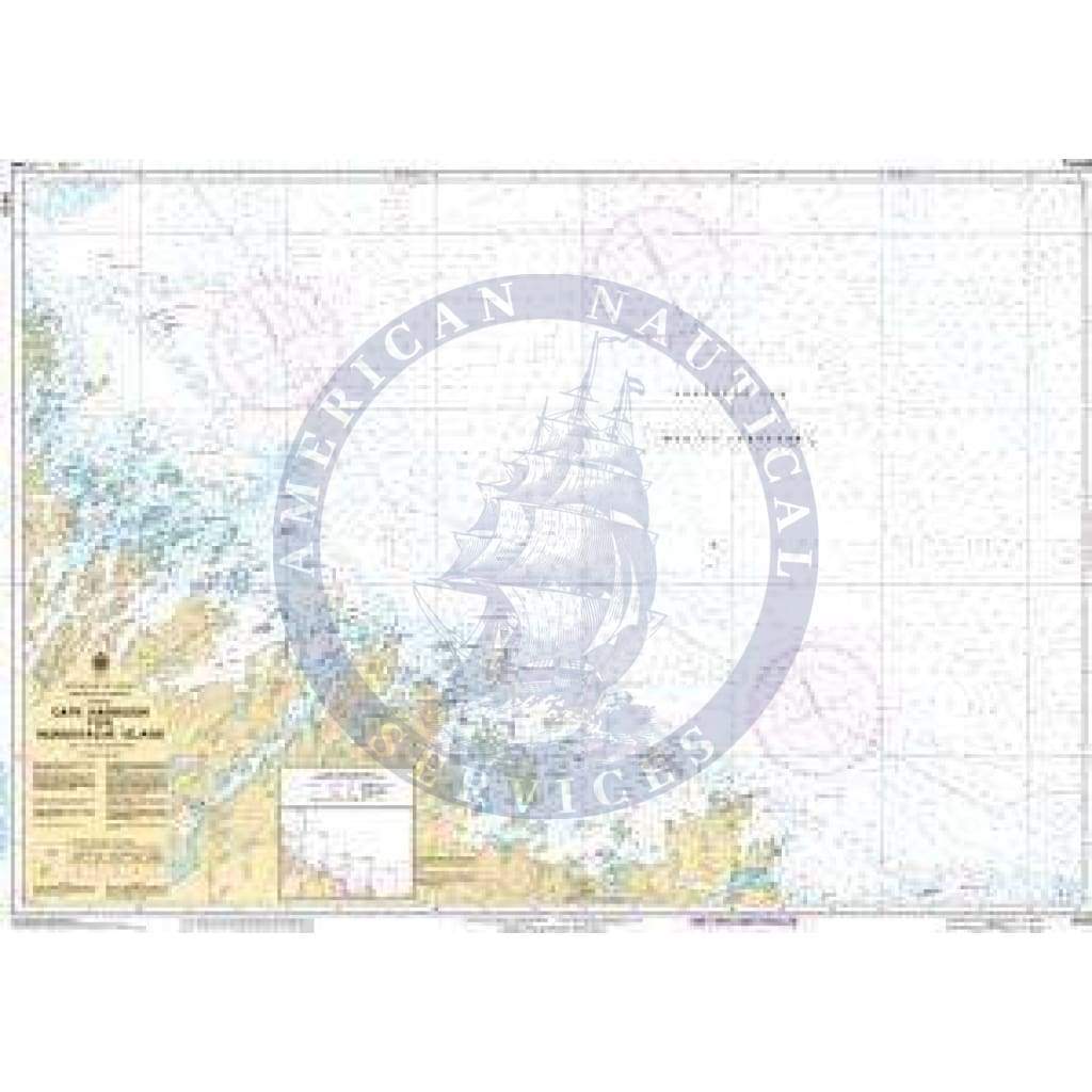 CHS Nautical Chart 5023: Cape Harrison to/à Nunaksaluk Island