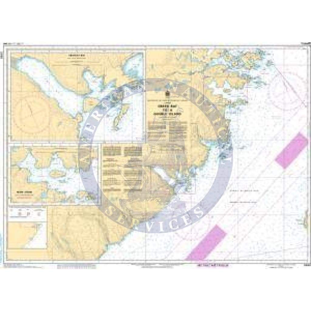 CHS Nautical Chart 5030: Green Bay to/à Double Island