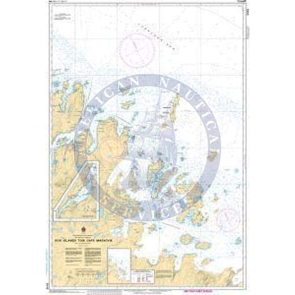 CHS Nautical Chart 5045: Dog Islands to/à Cape Makkovik