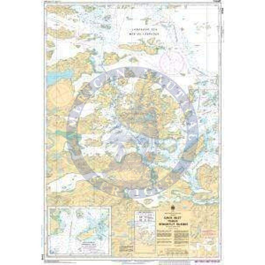 CHS Nautical Chart 5049: Davis Inlet to/aux Seniarlit Islands