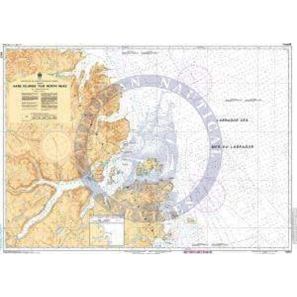 CHS Nautical Chart 5057: Hare Island to/à North Head