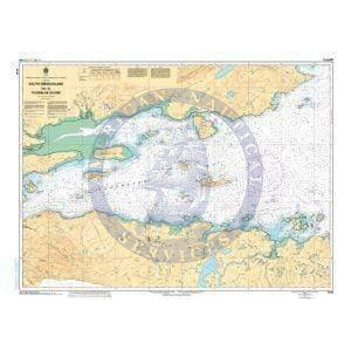 CHS Nautical Chart 5140: South Green Island to/à Ticoralak Island